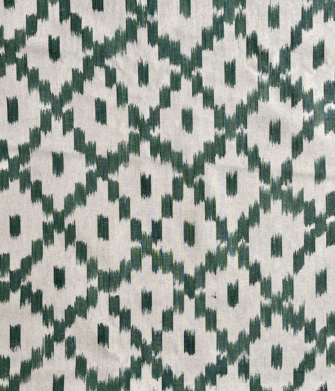 BUJOSA FABRIC - OAK GREEN DIAMOND AND DOT