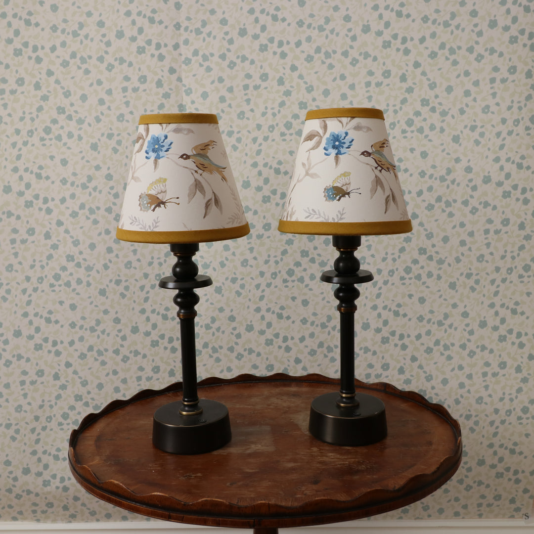 LAMPSHADE - SMALL CLIP-ON PAPILLION PORCELAIN