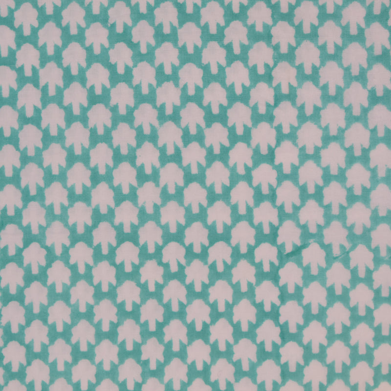 CHICKEN FEET FABRIC IN AQUA - Sale 60% off