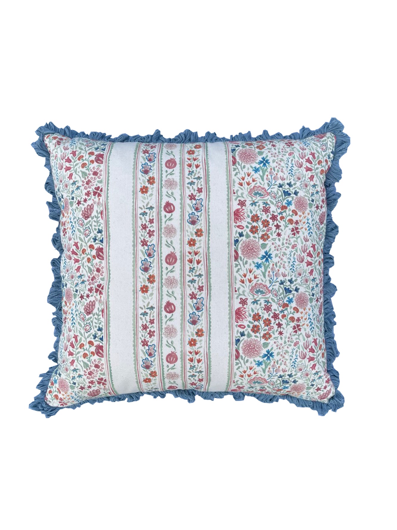 PARDIS FABRIC CUSHION IN MOGHUL MEADOW WASHED