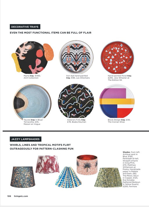 Living Etc - Paper Lampshade - March 2021