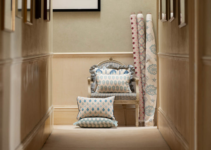 HOME COLLECTION - LEADER CHEVRON BLUE