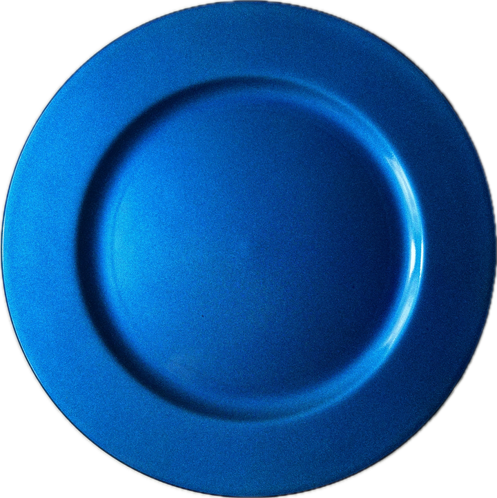 CHARGER PLATE - BLUE - set of 6