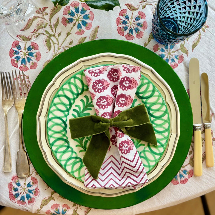 NAPKIN BOWS - MOSS GREEN (SET OF 4)