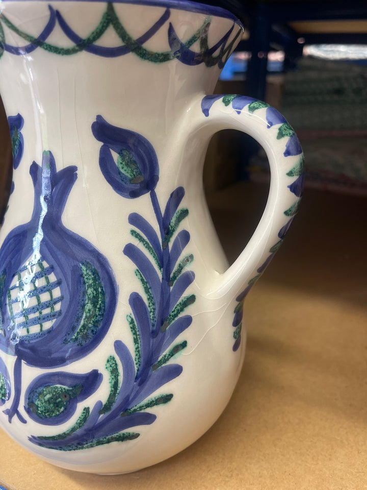 HANDPAINTED JUG - Crackled - seconds -Sale