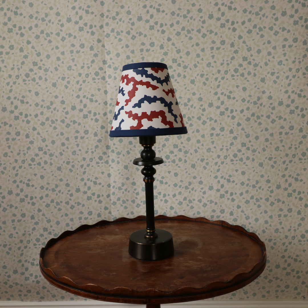 LAMPSHADE - SMALL CLIP-ON BLOSSOM TWIST AND STRIPE