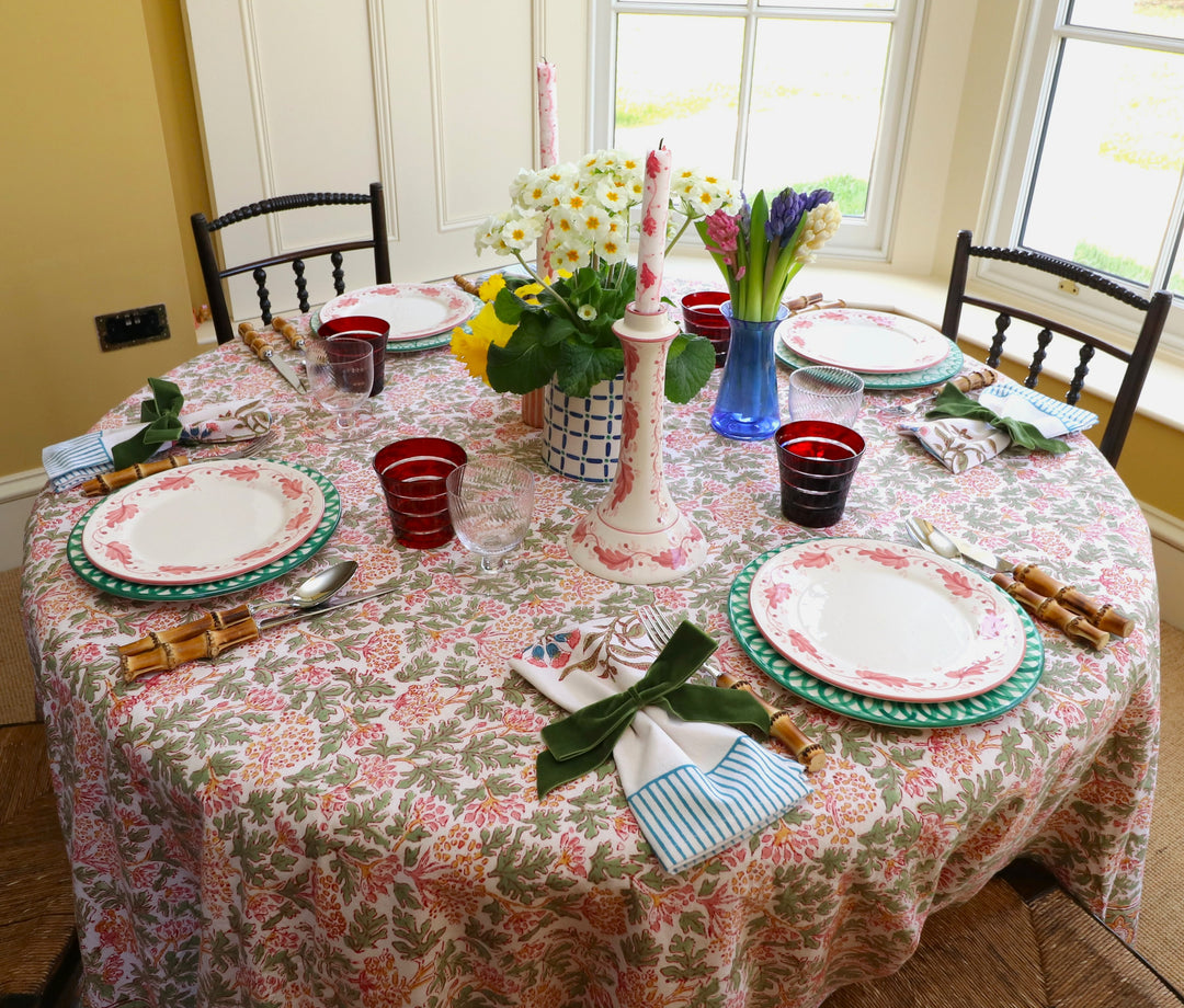 SIDE PLATE - PINK GARLAND - NEW