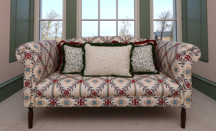 RUFFLE CUSHION  - BLOSSOM PALE SAGE