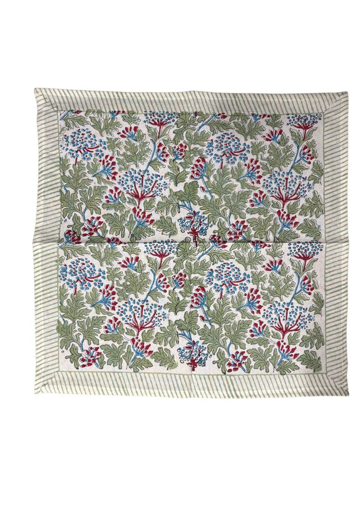 KELPIE NAPKIN IN GREEN/RED (SET OF 4)