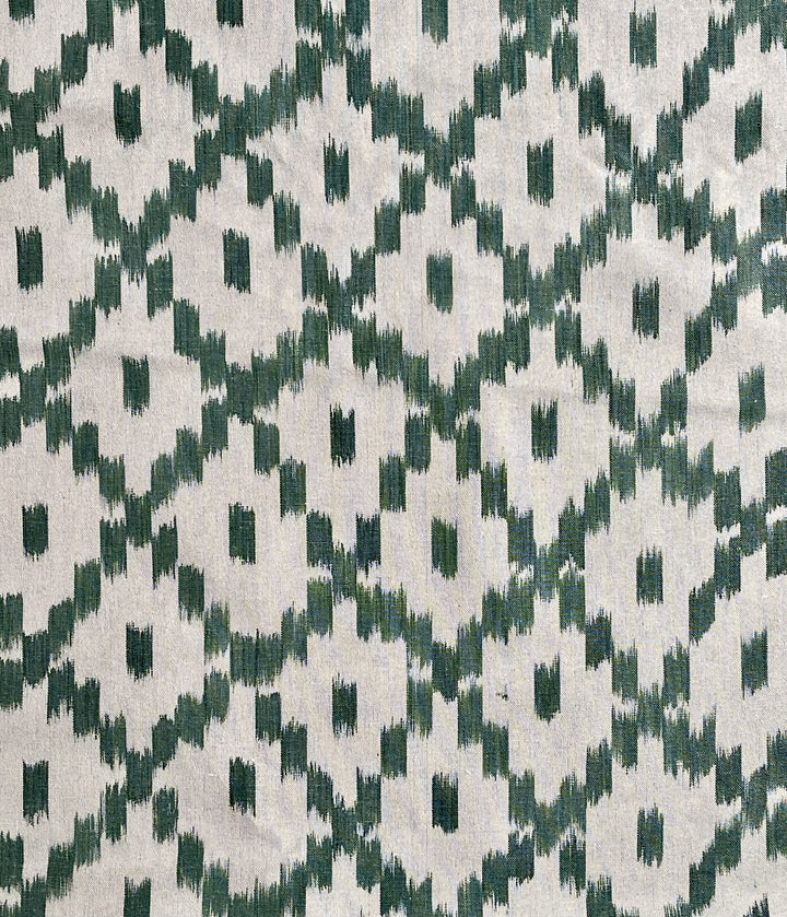 BUJOSA FABRIC - OAK GREEN DIAMOND AND DOT
