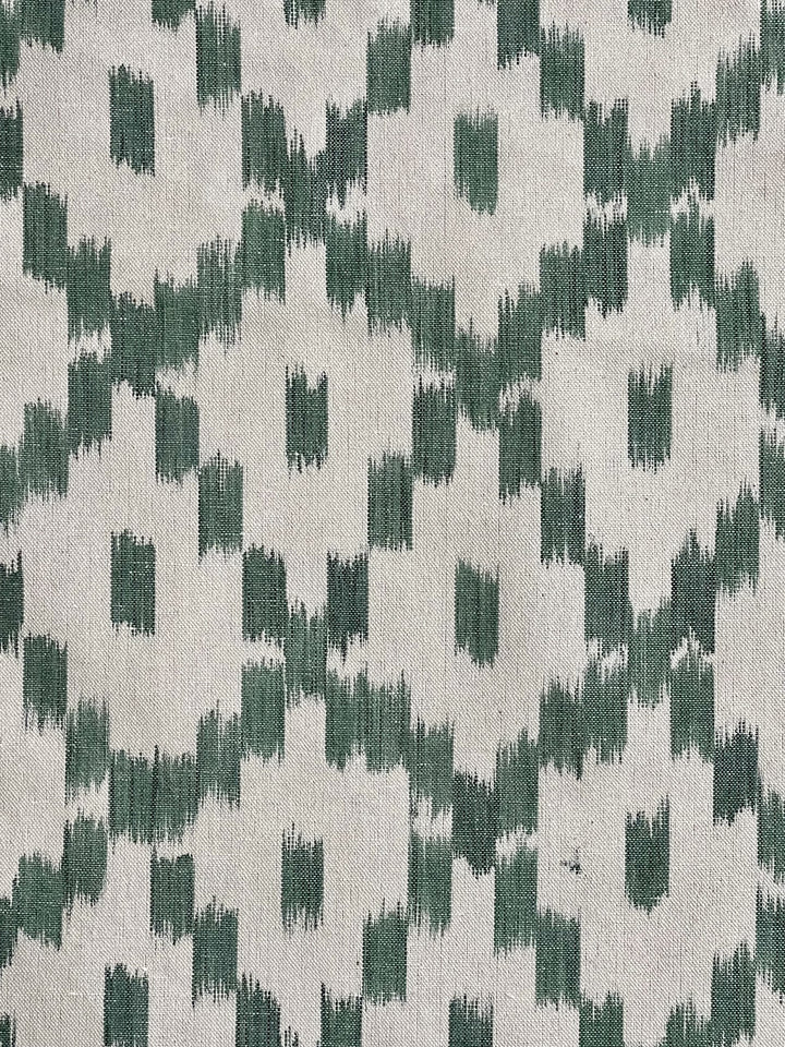 BUJOSA FABRIC - OAK GREEN DIAMOND AND DOT