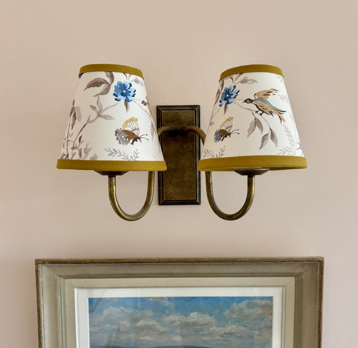 LAMPSHADE - SMALL CLIP-ON PAPILLION PORCELAIN