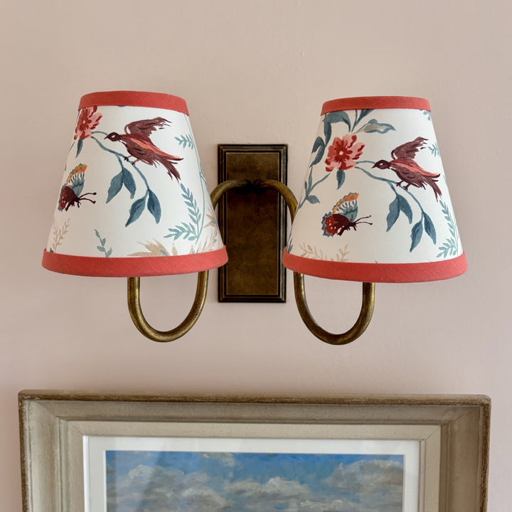 LAMPSHADE - SMALL CLIP-ON PAPILLION TEAL