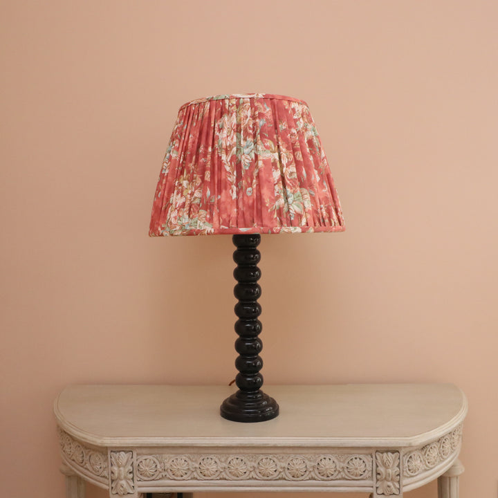 LAMPSHADE - PLEATED SHADE IN BAYFORD CHINTZ RASPBERRY