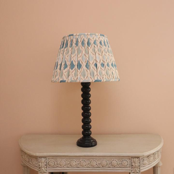 LAMPSHADE - PLEATED SHADE IN LEADER CHEVRON BLUE