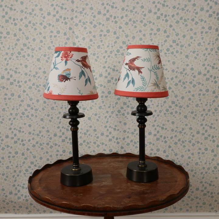 LAMPSHADE - SMALL CLIP-ON PAPILLION TEAL