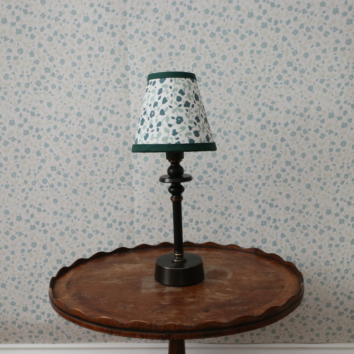 LAMPSHADE - SMALL CLIP-ON BLOSSOM FOREST GREENS