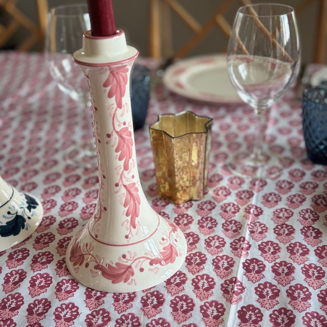 Candlestick - Pink Garland