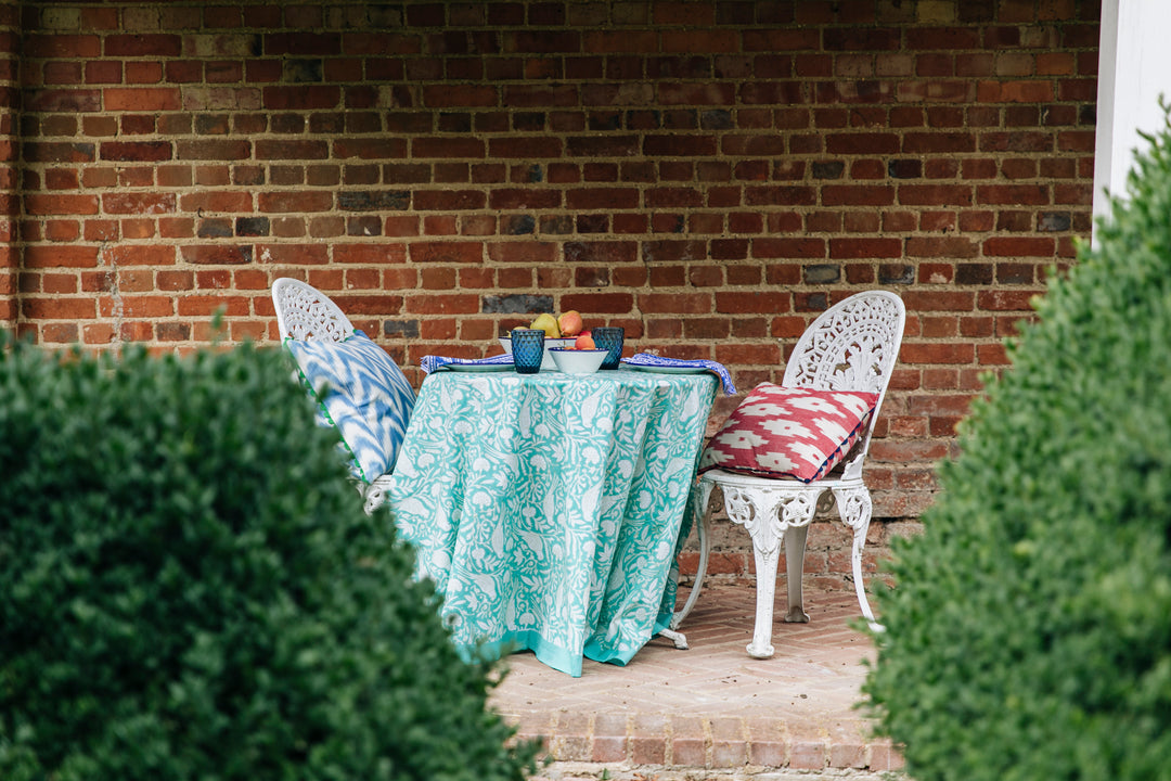 PARROT NAPKIN IN AQUA  (SET OF 4)
