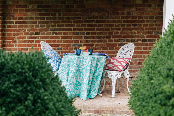 PARROT NAPKIN IN AQUA  (SET OF 4)