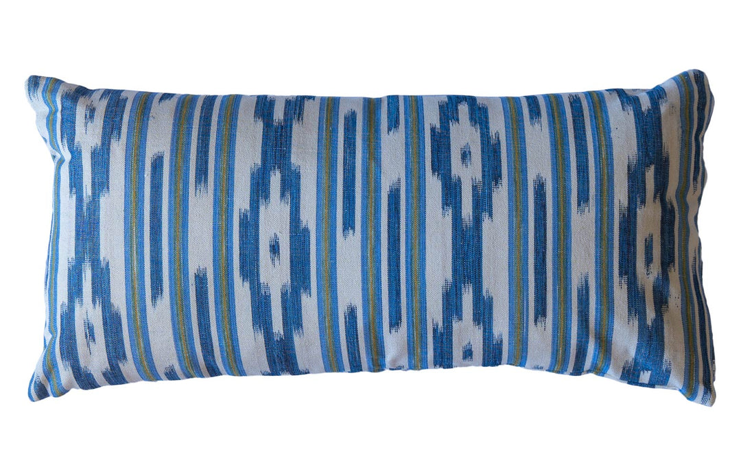 BUJOSA FABRIC - MULTI STRIPE WITH INDIGO CHEVRON