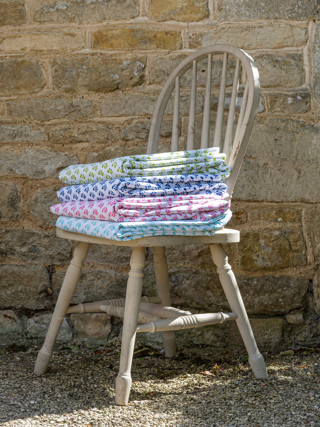 SMALL TREE FABRIC IN AQUA - Sale 50% off