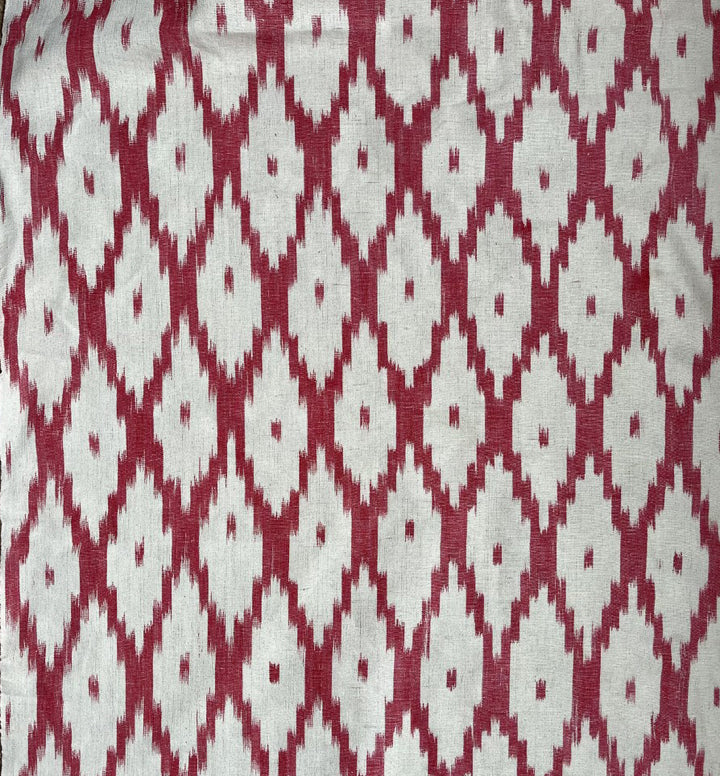 BUJOSA FABRIC - APPLE RED DIAMOND AND DOT
