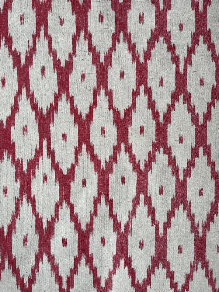 BUJOSA FABRIC - APPLE RED DIAMOND AND DOT