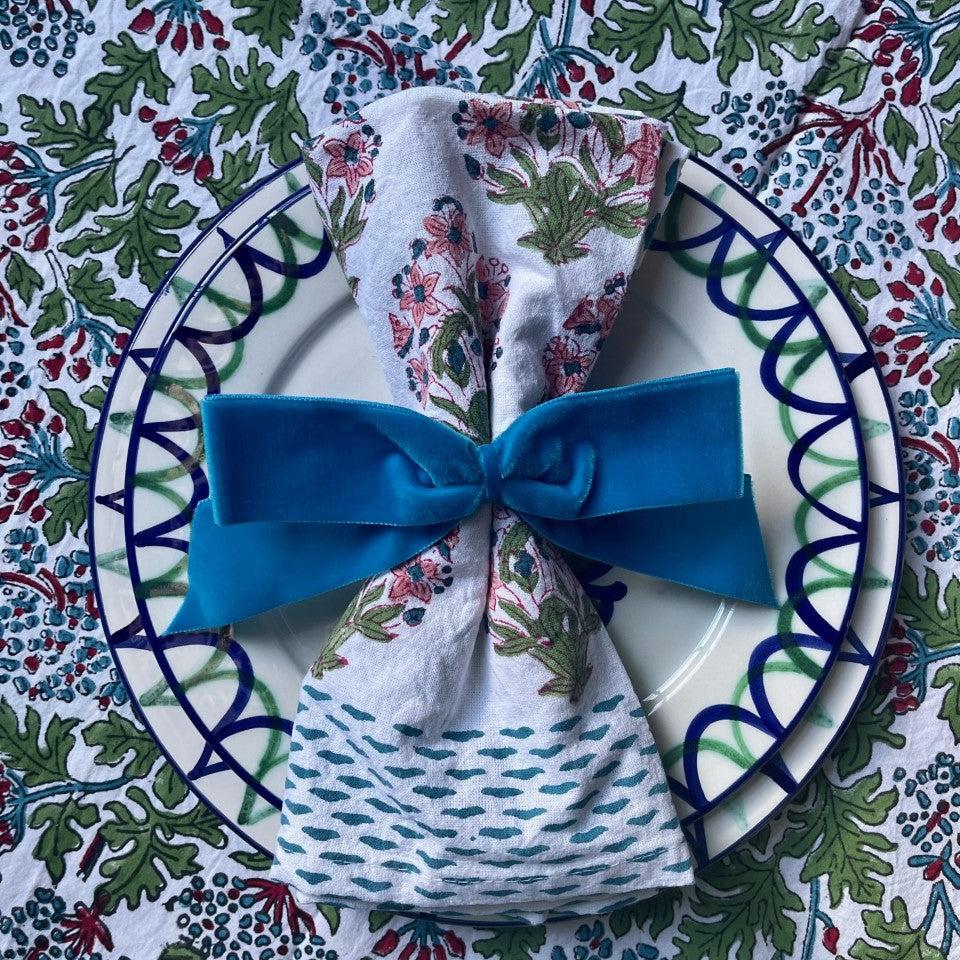 NAPKIN BOWS - ICE BLUE (SET OF 4)