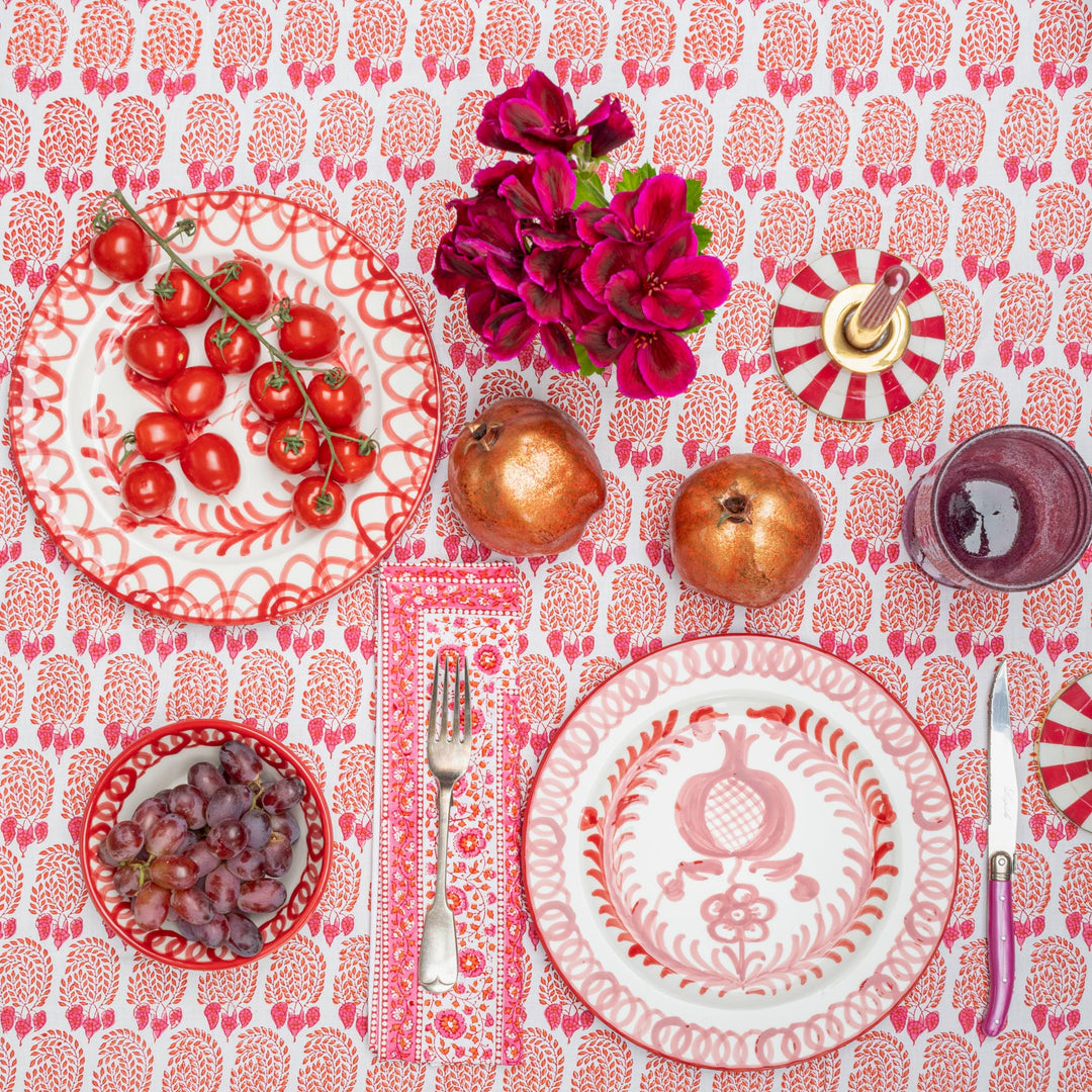 DINNER PLATE - BURNT SIENNA POMEGRANATE DESIGN
