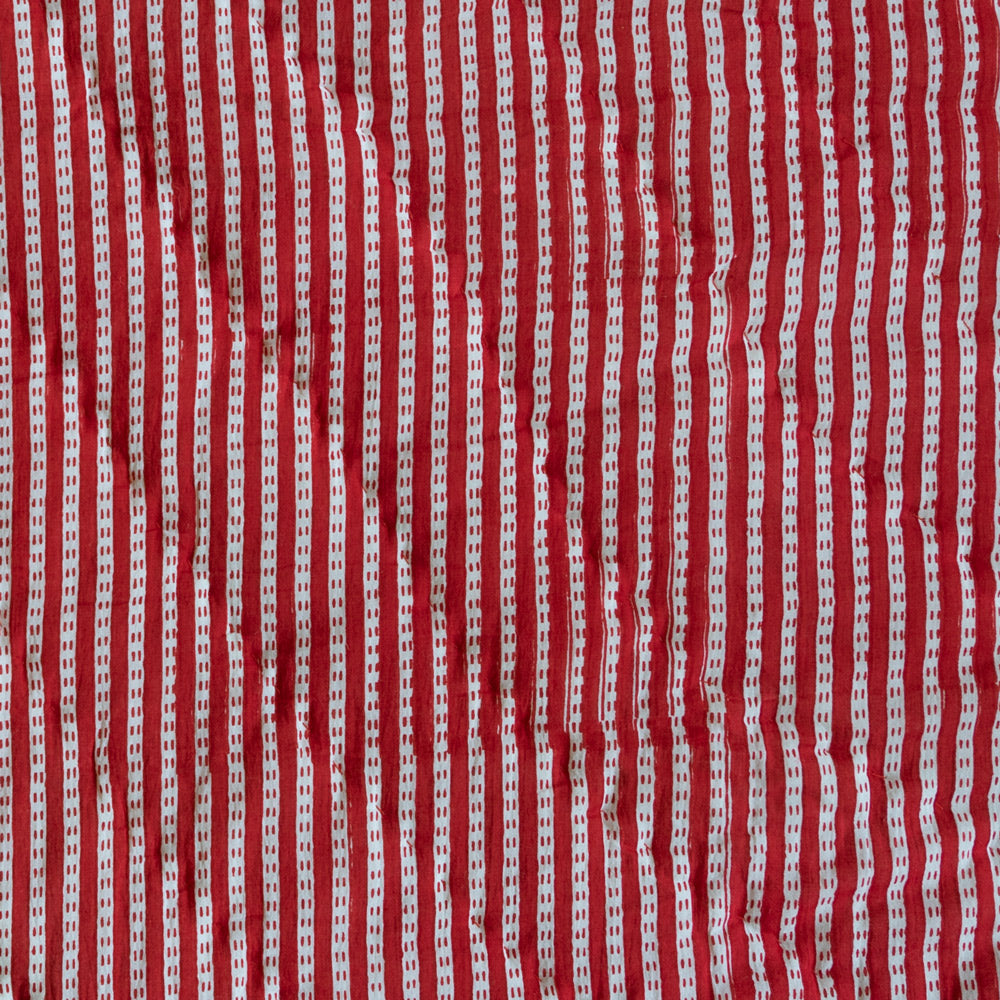 STRIPE QUILT IN RED