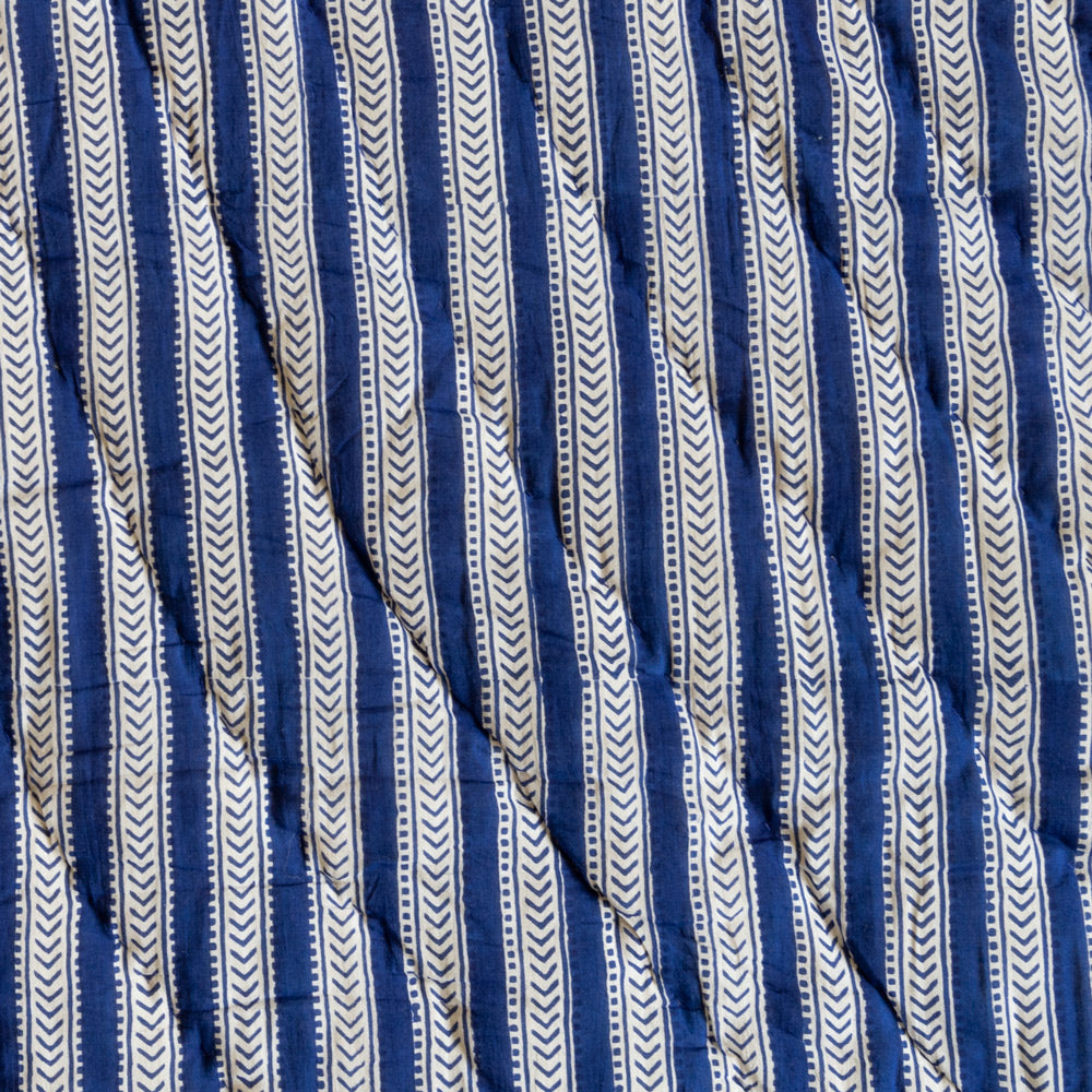 STRIPE QUILT IN BLUE