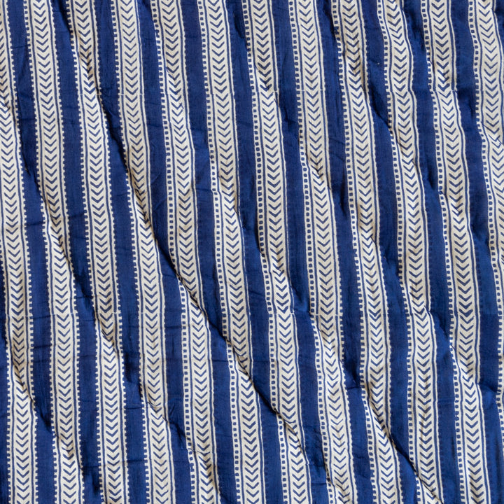 STRIPE QUILT IN BLUE