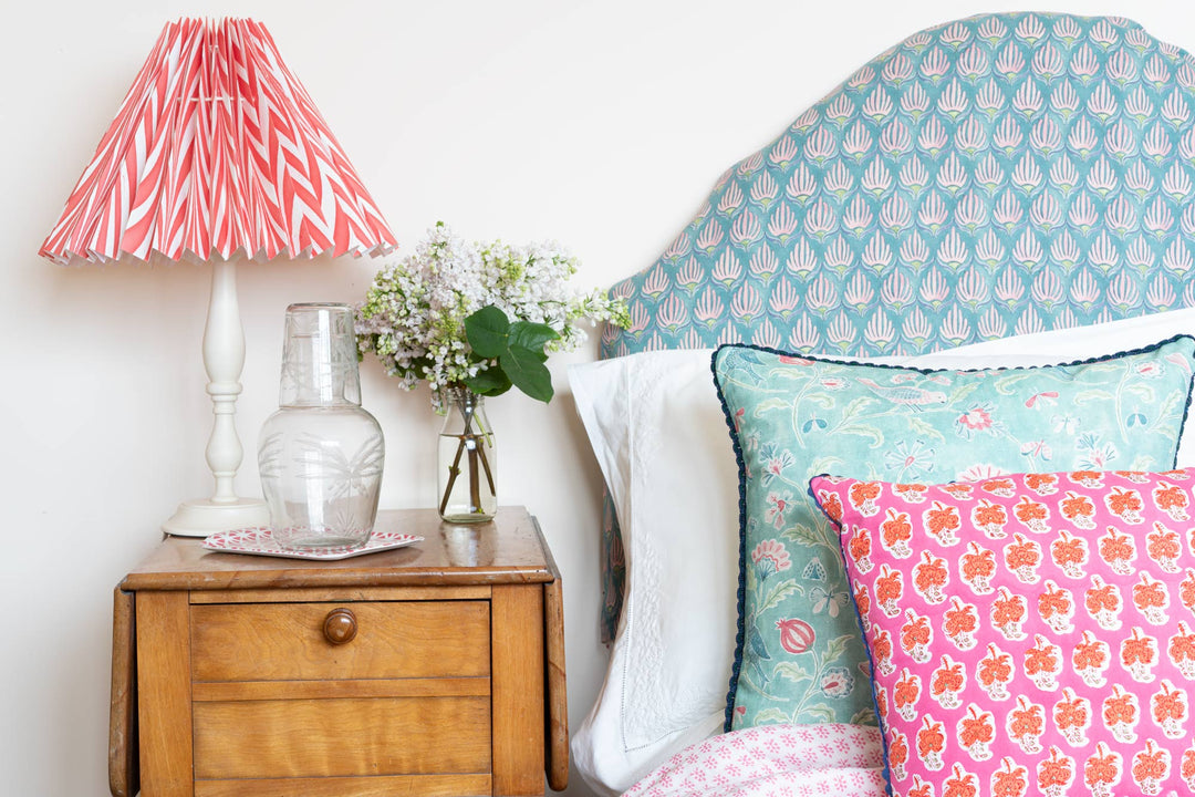 PARDIS FABRIC CUSHION IN SUZANI GARDEN