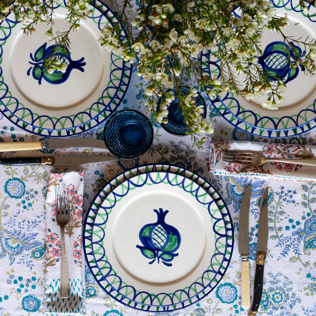DINNER PLATE - POMEGRANATE WITH SCALLOP EDGE - Part of our Soho Home Collection