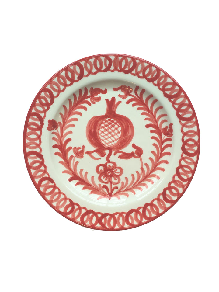 DINNER PLATE - BURNT SIENNA POMEGRANATE DESIGN