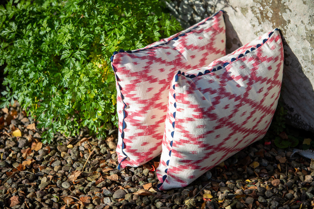 BUJOSA FABRIC - RASPBERRY PINK MEDIUM CHEVRON