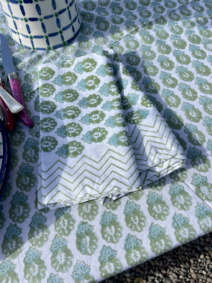 NELLIE NAPKIN IN GREEN (SET OF 4)