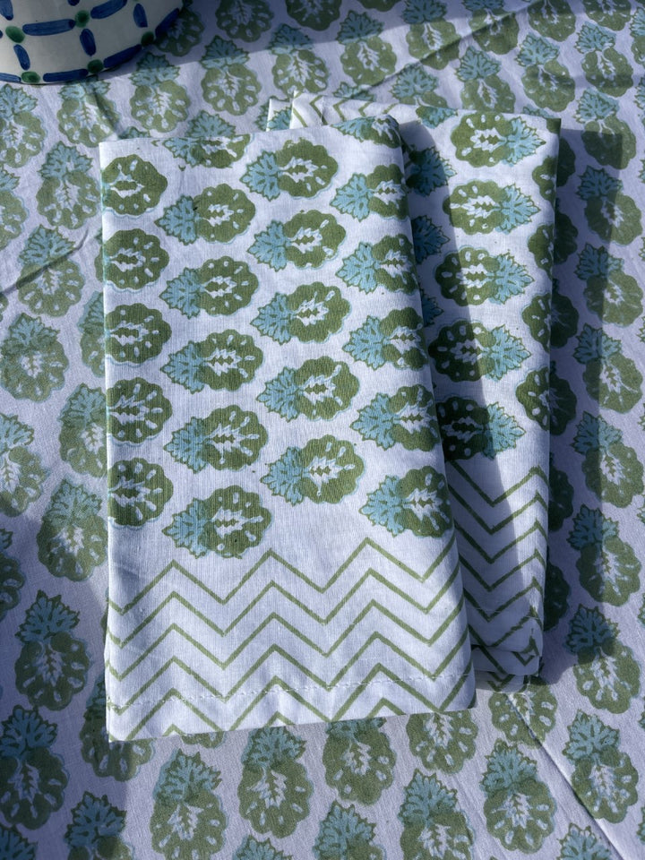NELLIE NAPKIN IN GREEN (SET OF 4)
