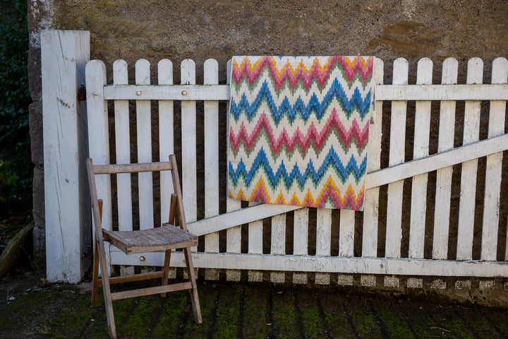 BUJOSA FABRIC - FLAMESTITCH MULTICOLOUR