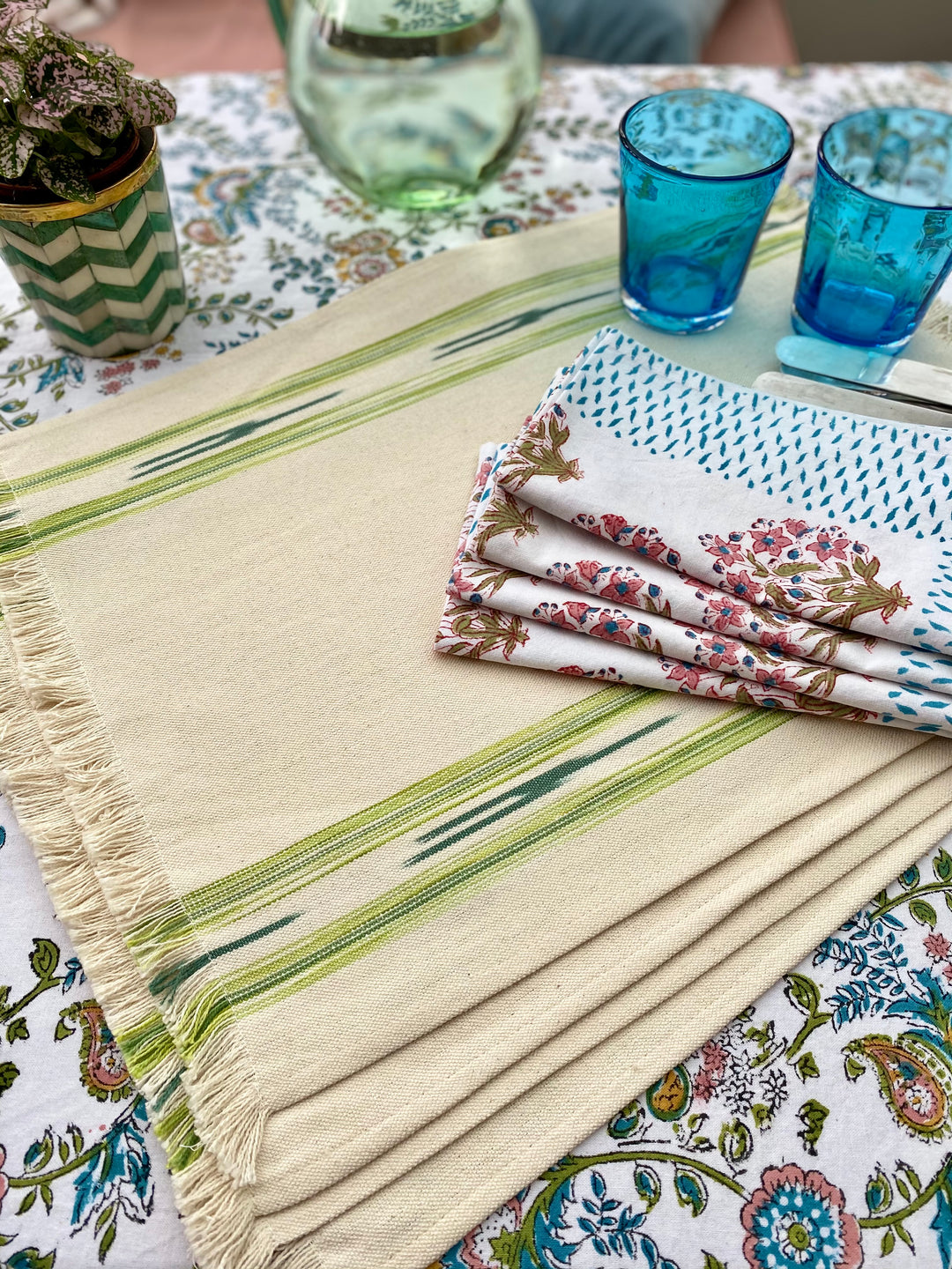 STARFLOWER NAPKIN IN PINK (SET OF 4)