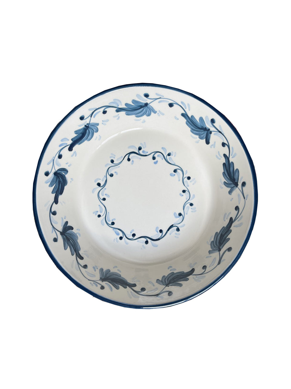 Large Bowl (Lebrillo) Indigo Flower The Mews Fabrics Furnishings