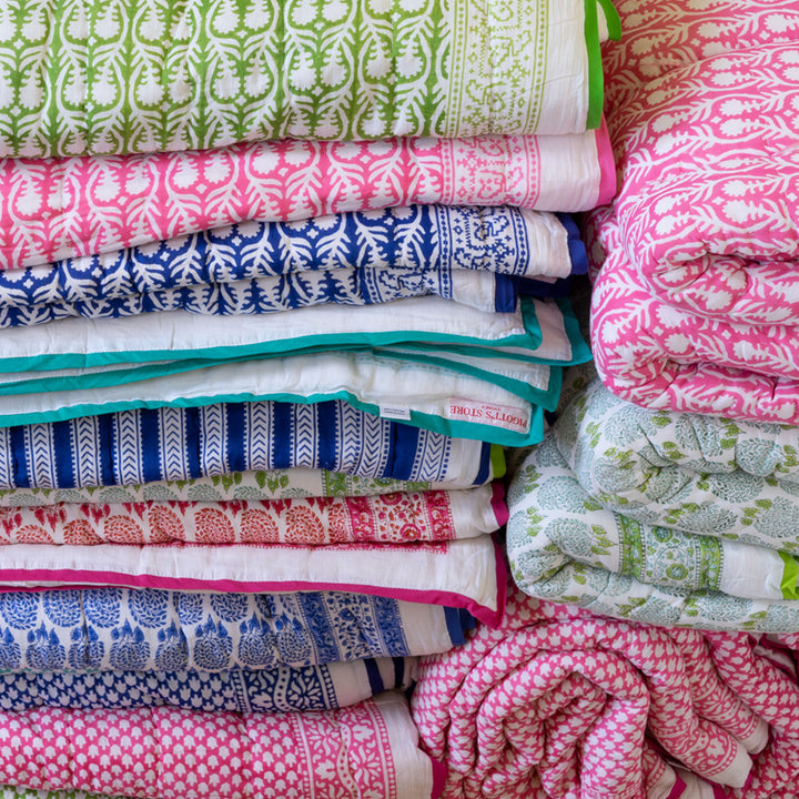 STRIPE QUILT IN BLUE