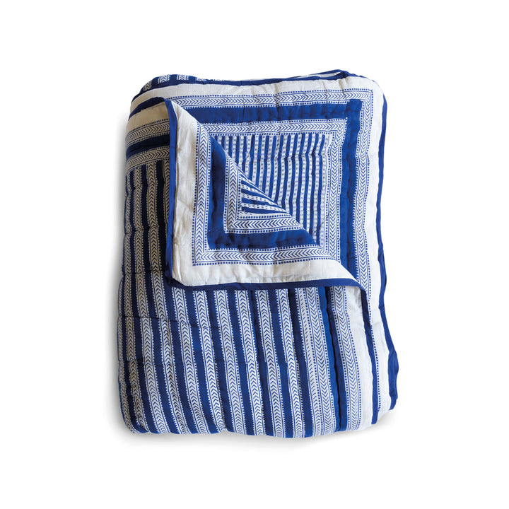 STRIPE QUILT IN BLUE