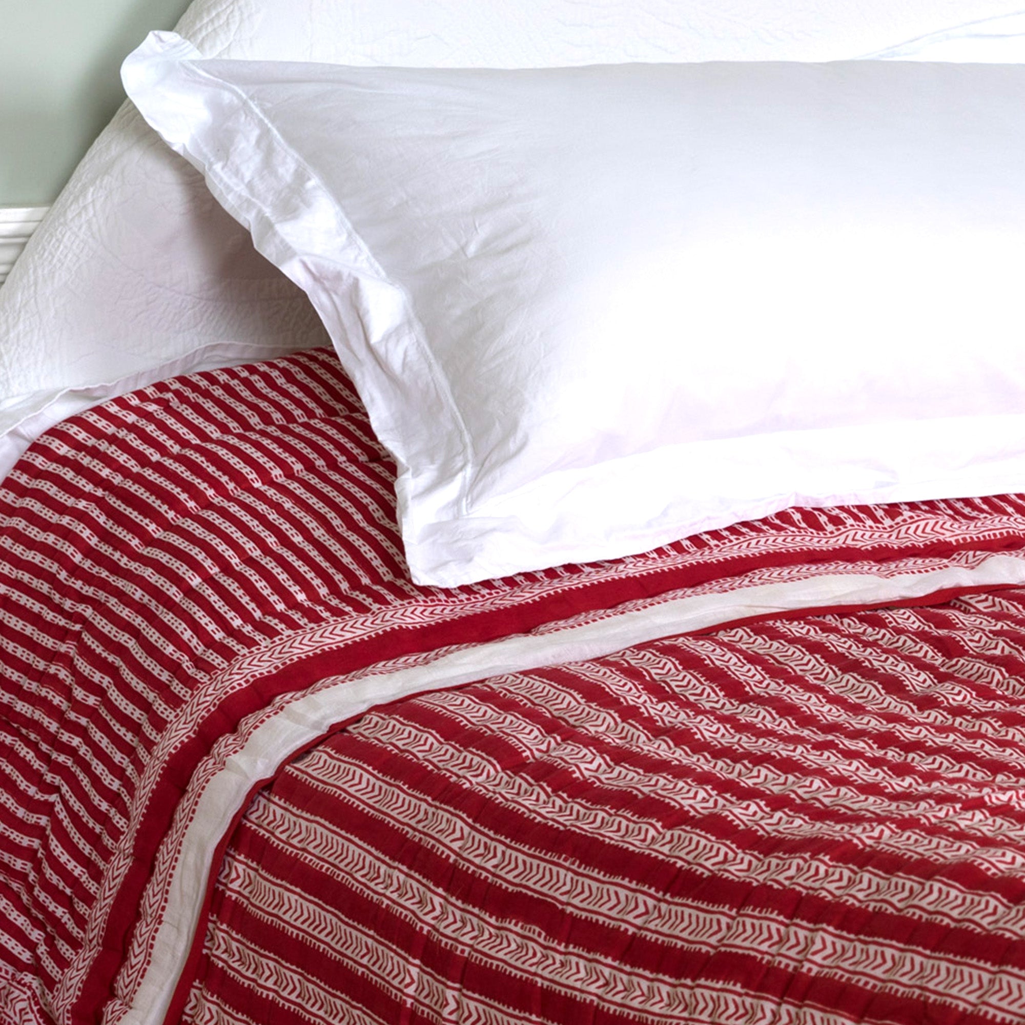 STRIPE QUILT IN RED