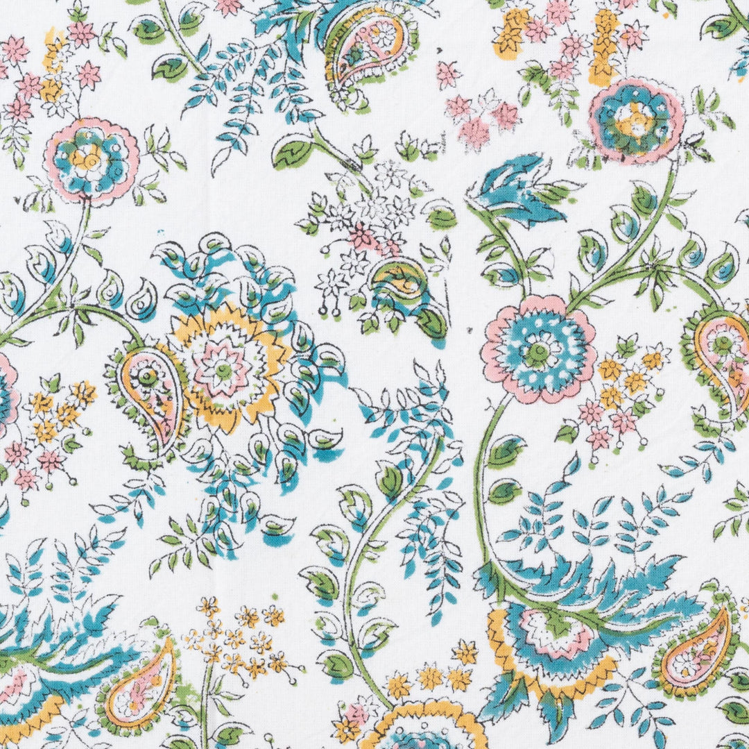 MEADOW TABLECLOTH IN TEAL - SALE 25% off