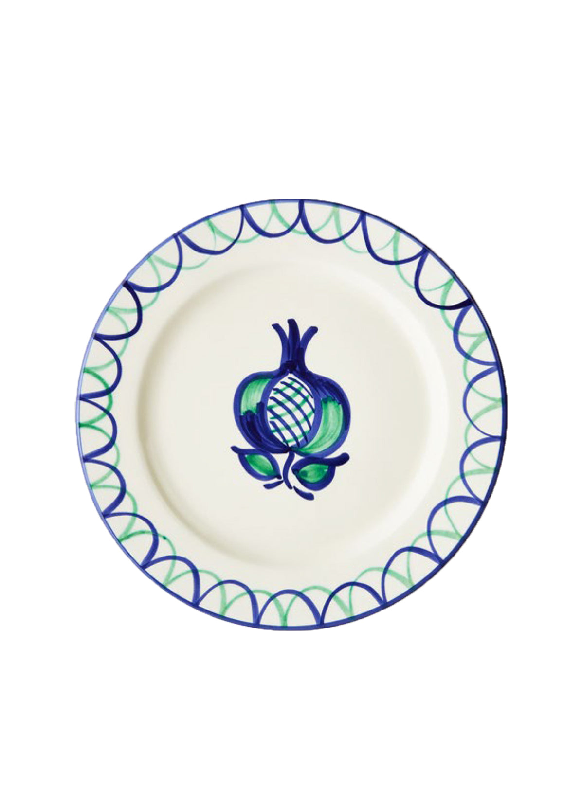 DINNER PLATE - POMEGRANATE WITH SCALLOP EDGE - Part of our Soho Home Collection