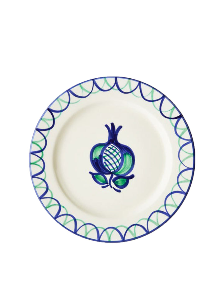 DINNER PLATE - POMEGRANATE WITH SCALLOP EDGE - Part of our Soho Home Collection