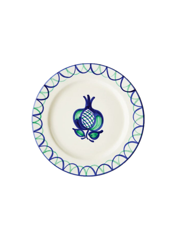 SIDE PLATE - POMEGRANATE WITH SCALLOP EDGE