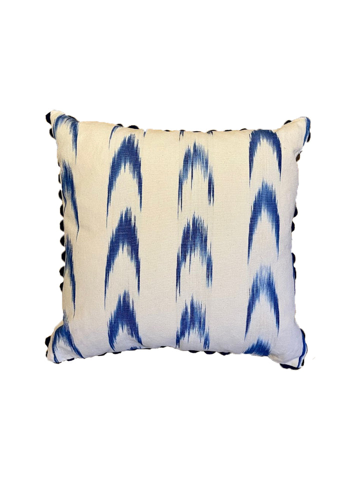 MALLORCAN FABRIC CUSHION - BLUE SWALLOWS